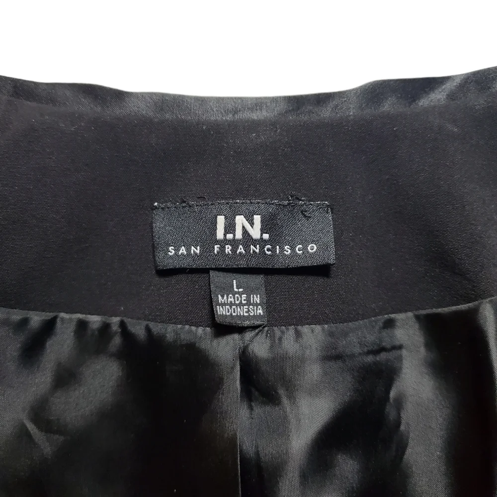 I.N. San Francisco black Tuxedo blazer M